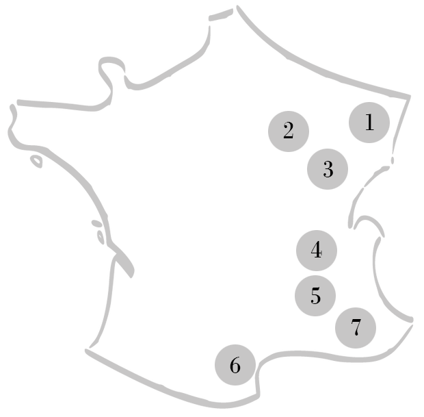 carte des vignobles de france